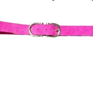 Free People Vibrant Pink Suede Belt